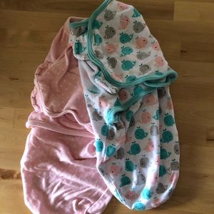 2 pk SwaddleMe Velcro swaddles